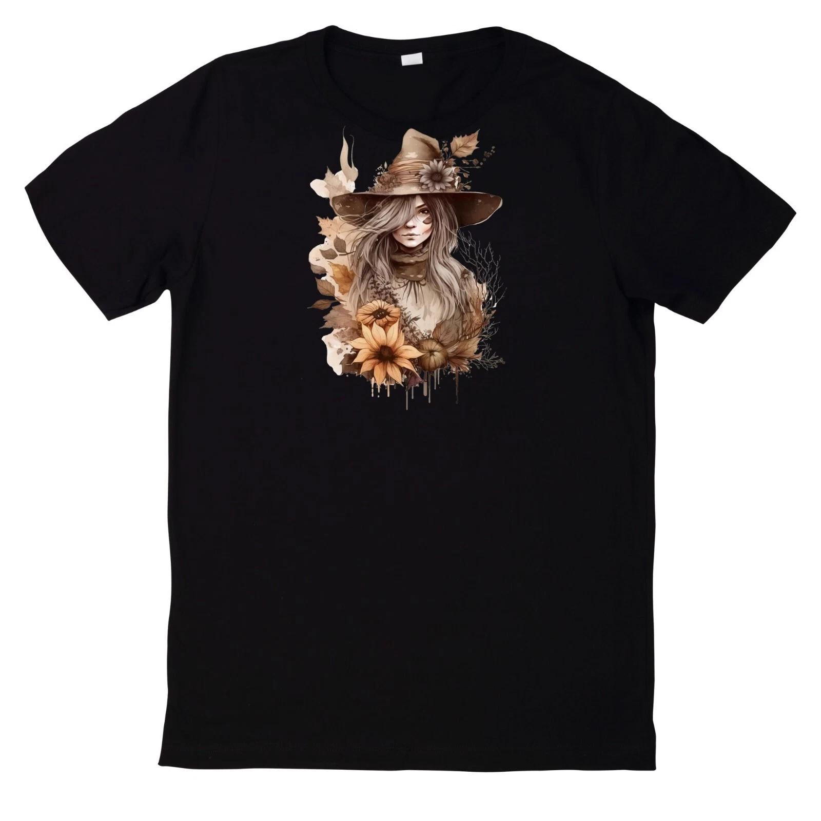 T-Shirt Aquarell Boho Hexen Motiv Baumwolle XXL