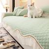 New Ice Silk Irregular Sofa Cover With Skirt Cool Feeling Sofa Towel Mat Anti-slip Couch Cushion Summer Universal Couch Covers