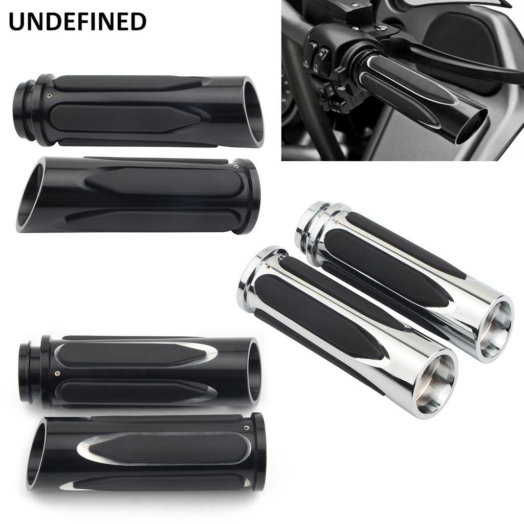 1"; 25mm Hand Grip Handle Bar Electronic Throttle Handleabr Grips for Harley Touring Street Glide Road Glide Softail Dyna
