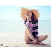 Bañador de manga larga para mujer estilo coreano con protección solar para surf, buceo y deportes de playa.