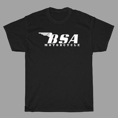 Bsa Classic Motorcycle Black T Shirt