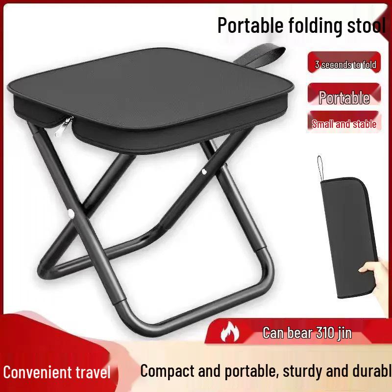 Přenosné skládací venkovní křeslo s opěrkou pro kempování, piknik, grilování, rybaření a kreslení