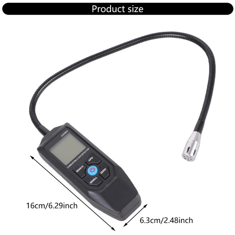 Professional Gas Tester Gas Alarm Gas Leak Detectors With Simulated Display For Propanes Methane Monitoring Home Safety
