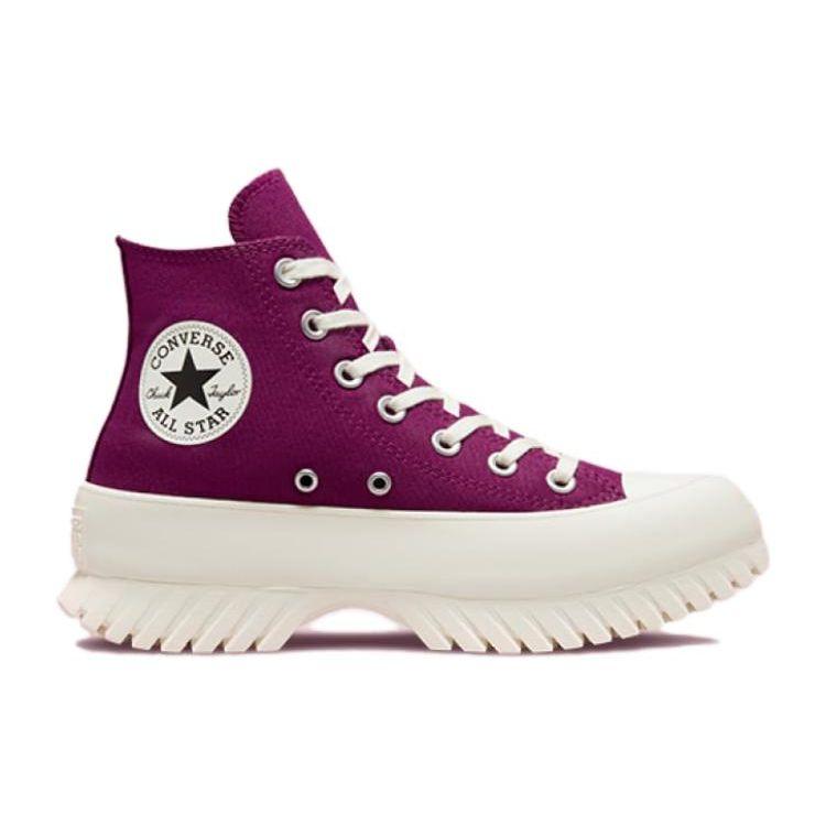 Converse Chuck Taylor All Star Lugged 2.0 High Mystic Orchid Unisex Sneakers Purple Black Egret A03701C