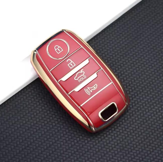 3/4 Buttons TPU Car Key Case Cover For Kia Optima Sorento Niro Soul Ray Keys Skin Holder Protect Shell Fob Bag Accessories