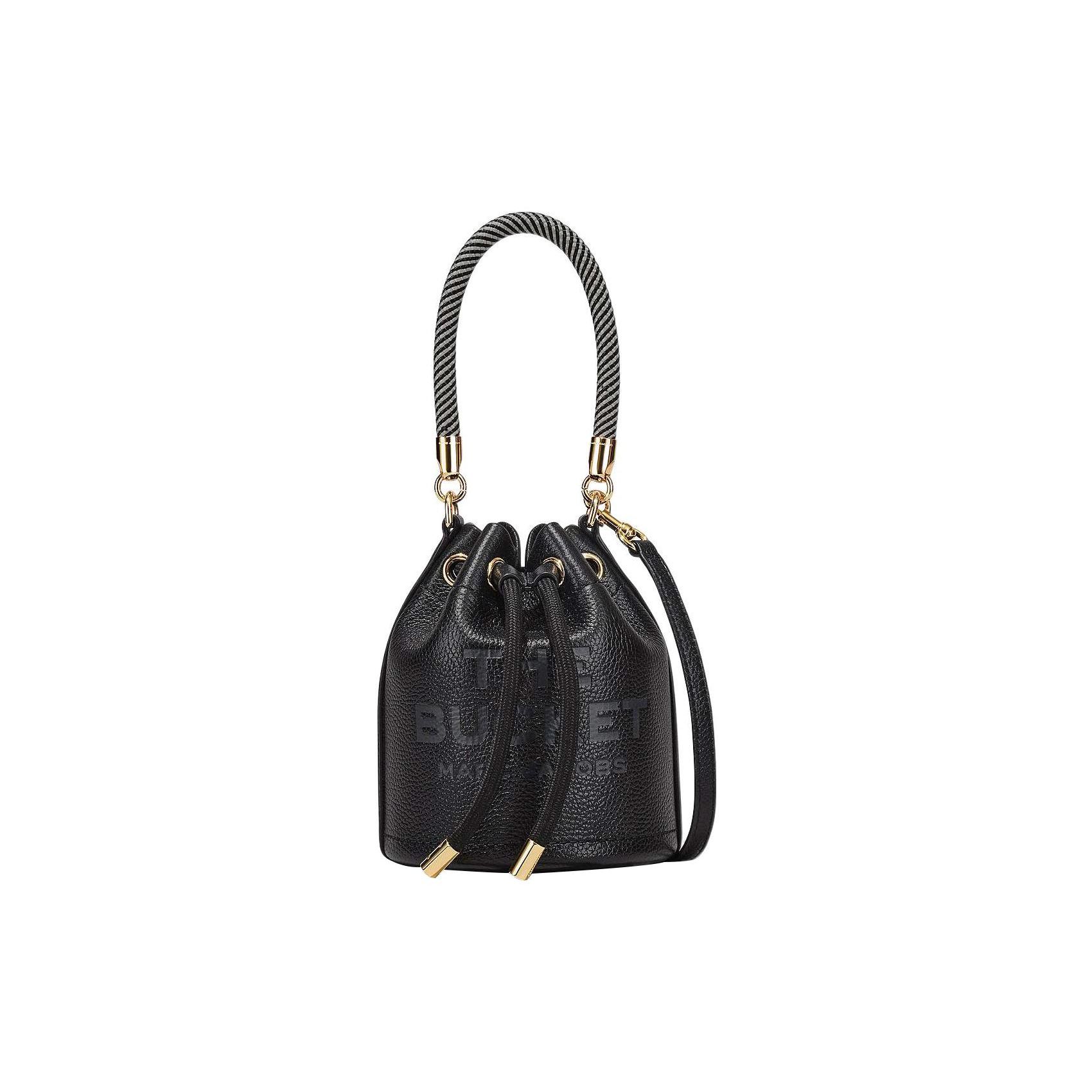 

Marc Jacobs Mini Bucket Bag With Drawstring And Logo Women Handbags Black 2S3HCR058H03-001 Basic Set (Bag+Dust Bag)
