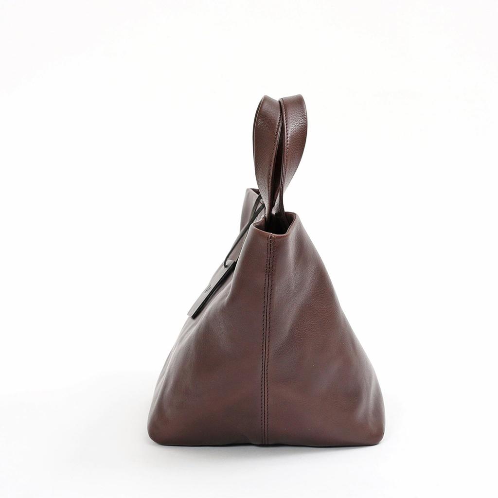 LEATHER CRAFT COMPANY Mini Sac Cabas, Cuir Italien, MINIMAL LMM-1006 (Marron clair)