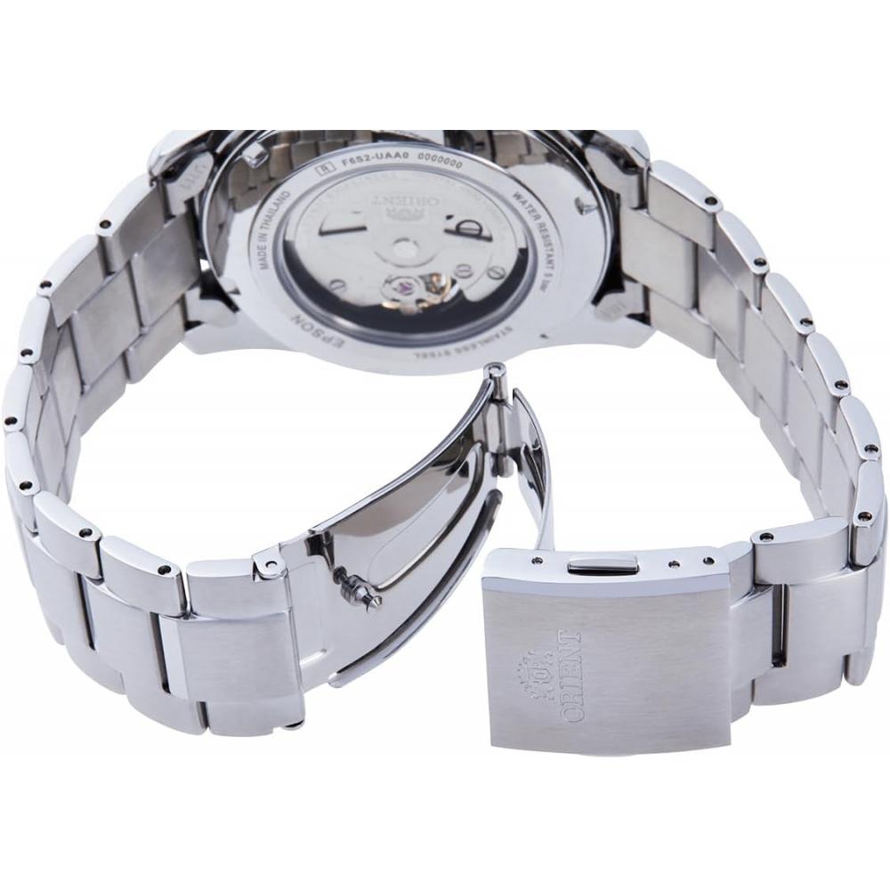Orient Men S Automatic Watch Open Heart Black Rn Ar0001b