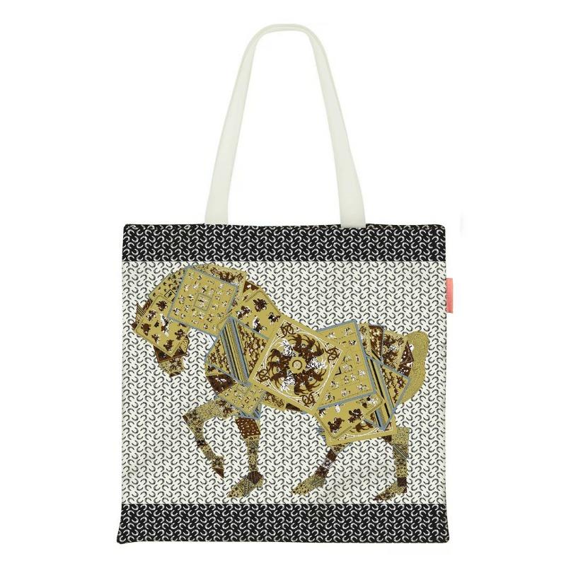 Printed Canvas Bag Women's Hand Bag Large Capacity Student Tutoring Shoulder Bag