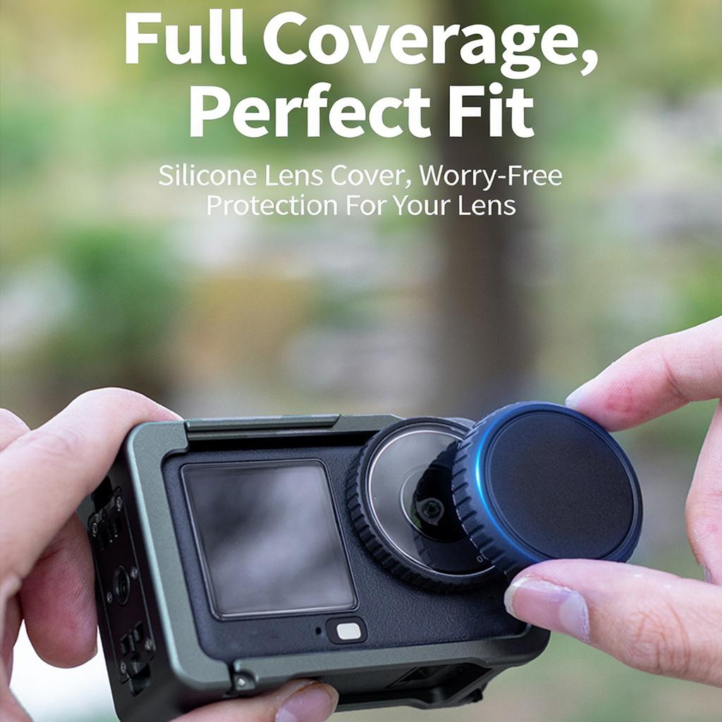 Durability Aluminum Frame for Action 6 Camera with AntiLoss Strap and Lens Cover for Outdoor Sports,Travel Video Shoot