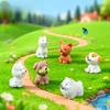 Mix 12 Mini Cute Puppies, Micro Landscape Resin, Creative Simulation Cartoon Dog Ornaments, Diy Dog Decoration Accessories