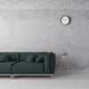 KATOMOKU Muku Clock 4 Gray Wall Continuous Second Diameter km-57GR Clock, Hand, 30.6cm (Quartz Clock)