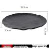 Frosted Black Melamine Multi-Purpose Serving Plate