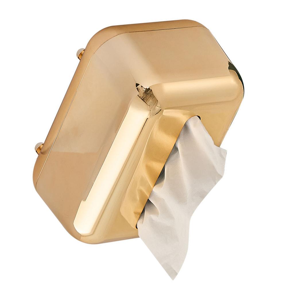 Galwanizowany Pudełko na Chusteczki Domowe Biurkowe Innowacyjne Pudełko do Przechowywania Chusteczek Retro Pudełko na Chusteczki dla