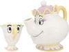 Sun Art Disney [Beauty and the Beast] Mrs. Potts and Chip Tea Set (Teapot and Teacup Set In Box) Tea Pot Beauty and the Beast Merchandise Ornament
