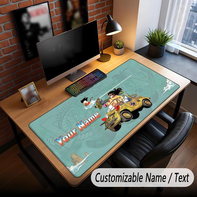 Custom Name Extended Mouse Pad,Dragon Ball Gaming Desk Mat For Home Office Desktop Decor
