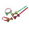 Dog Costume Bowknot Neck Strap Necklace Cat Collar Christmas Dog Decoration Dog Collar Dog Bow Tie