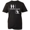 Problem Solved T-shirt Funny Fishing Lovers Sarcastic Top Men's Unisex Gift Tee
