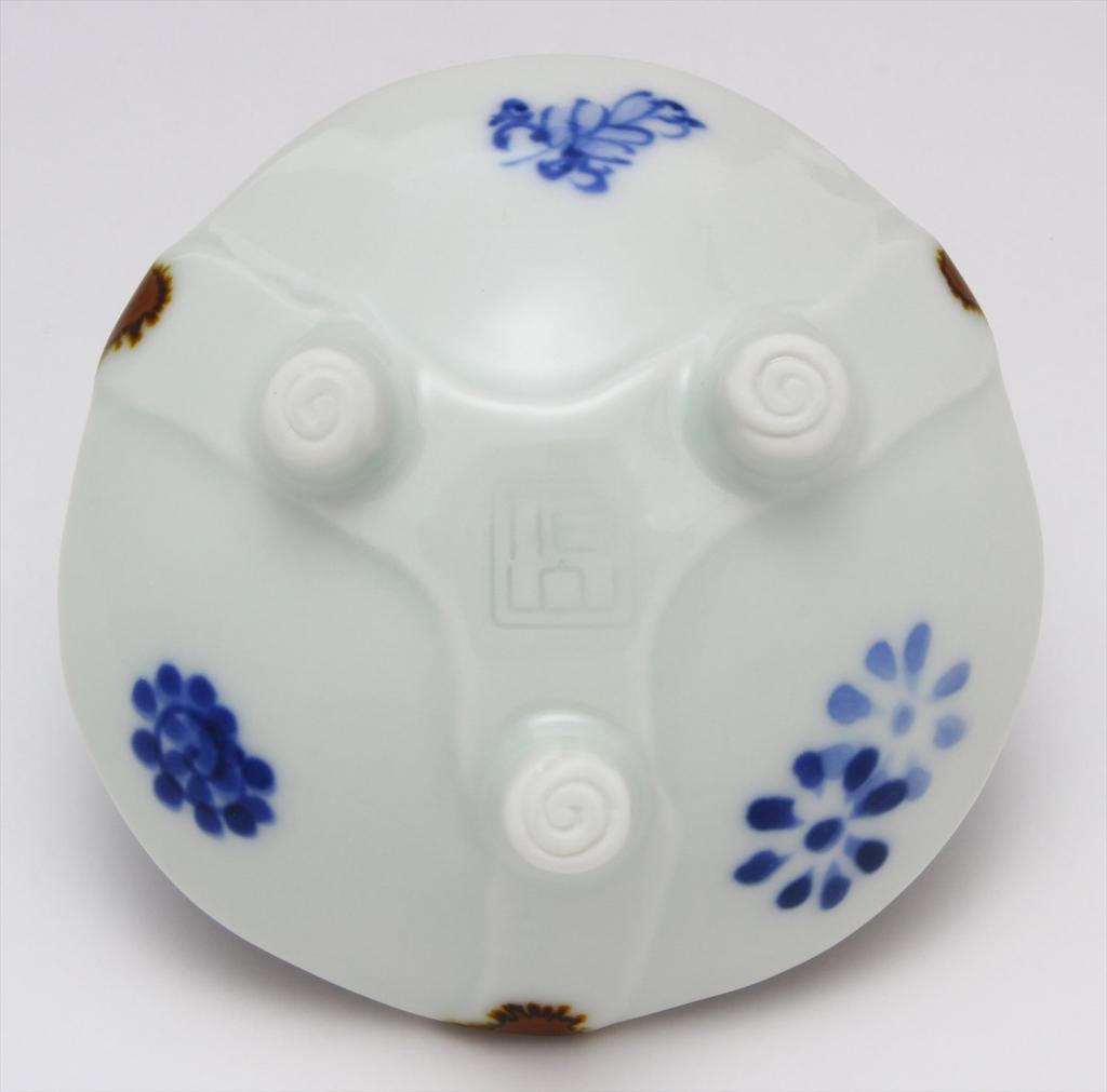 Arita-Ware Ojiyama-Ofen Drei-Muster-Design Kleine Schale