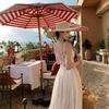 French Unique and Beautiful Yunnan Dali Travel Suspender Dress Backless Strap Holiday Style Dress Small White Dress