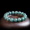 Blue Ice Jade Bracelet with A-Grade Natural Round Beads for Men and Women