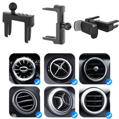 Universal Car Air Vent Clip Mount 17mm Ball Head For Car Round Air Outlet Cell Phone Holder GPS Bracket For Mercedes Holder