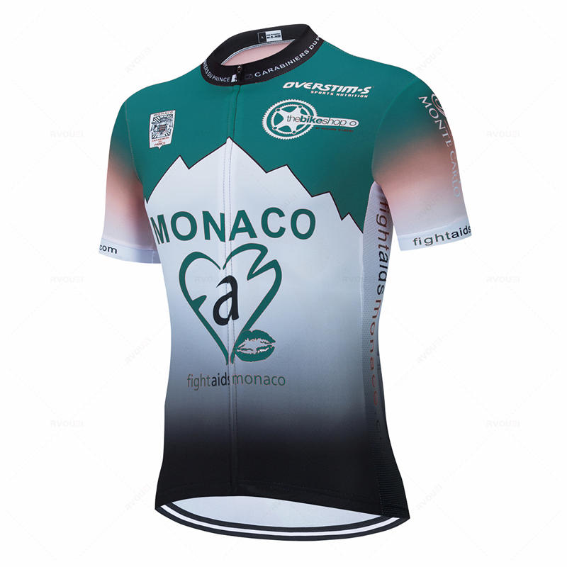 

2026 Summer Breathable Monaco Short Sleeve Men Cycling Jersey Set Road Bike Uniform Bicycle Wear Breathable Cycling Clothings Ciclismo Hombre 4XL