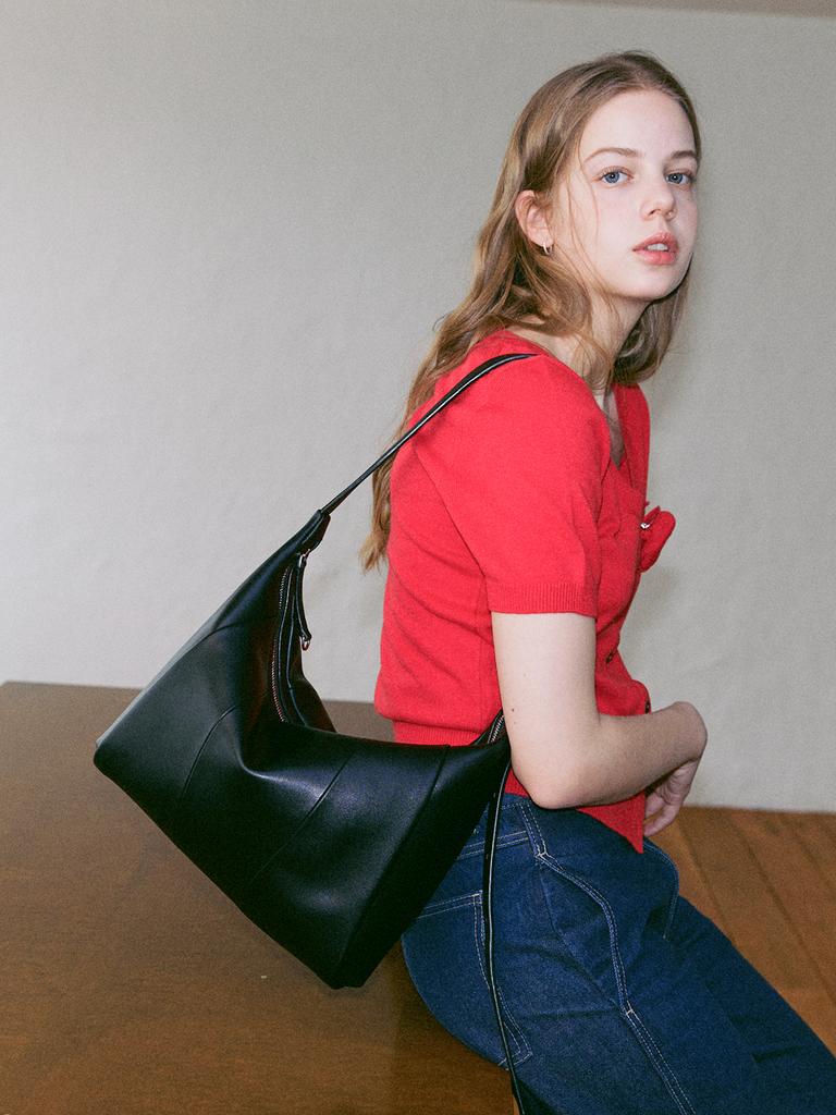 Ansouis Melting Hobo Bag_Black