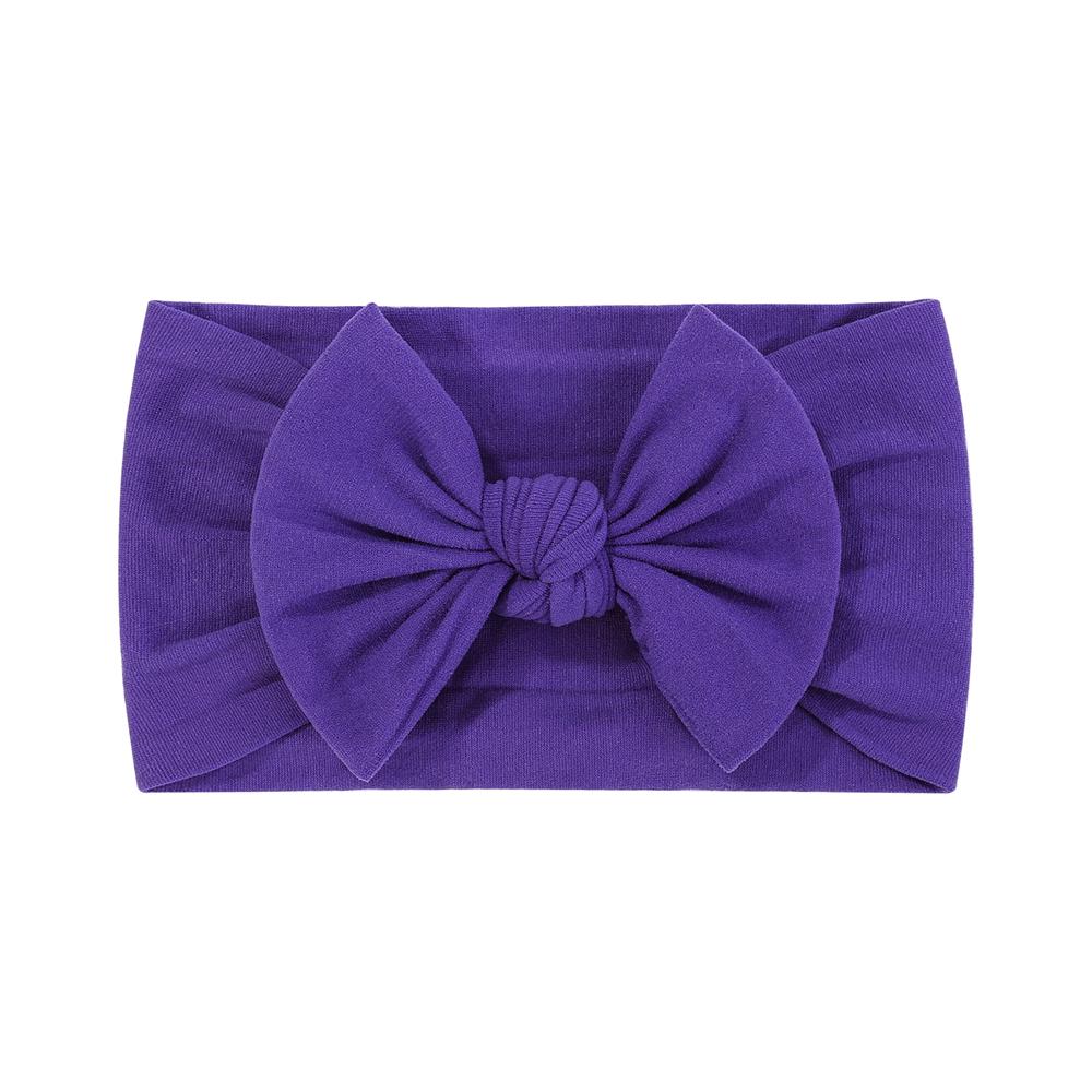 48 colors Baby Bowknot Hairband Broadside Headband Kids Girls Boutique Elastic Protect Turban Headwear Baby Hair Accessories