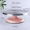Baking Tools Aluminum Alloy Birthday Cake Turntable Plastic Ceramic Turntable Glass Turntable 10/12 INCH Flower Mounting Table