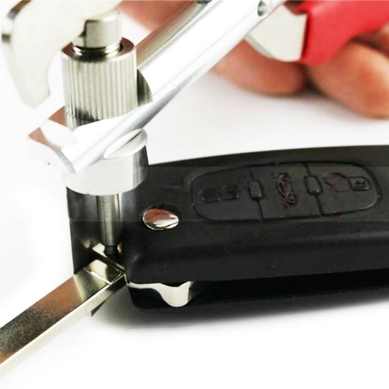 Folding Key Split Pin Clamp Auto Remote Car Key Disassembly Pliers Tool Flip Key Remover Car Key Fixing Clamp Tool