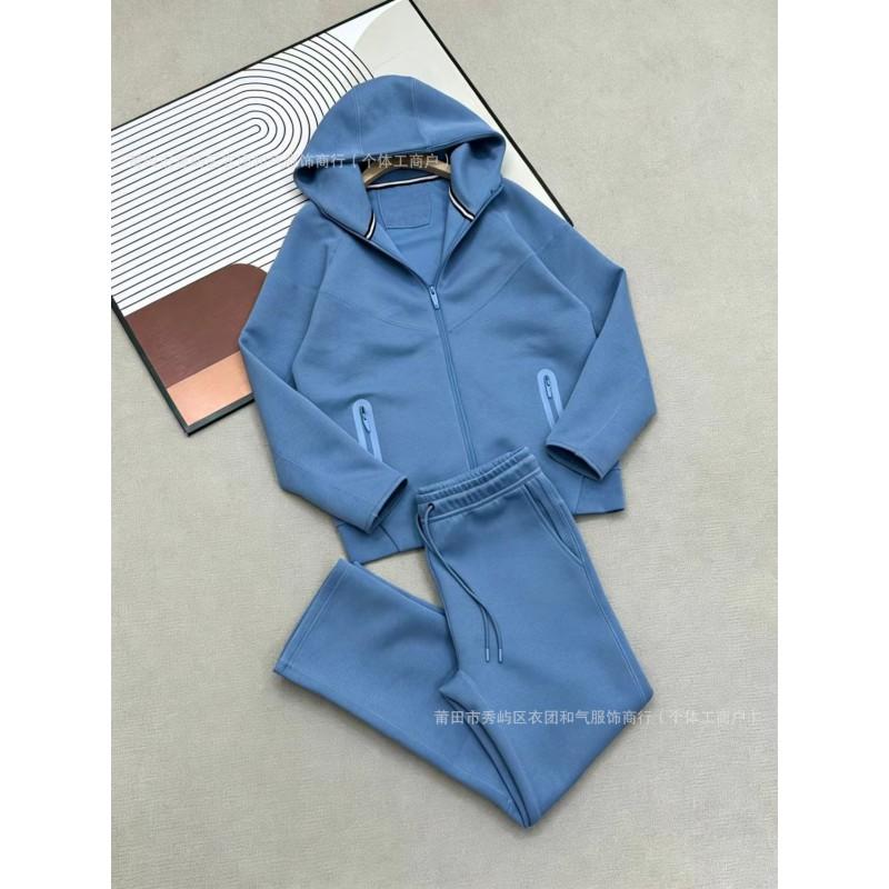 2026 Womens Tracksuit Set Hooded Jacket Sweatpants Casual Sportswear
