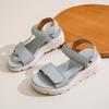 Platform Sandals Women's Summer New Fashion Flat Velcro Casual Sports Beach Shoes
