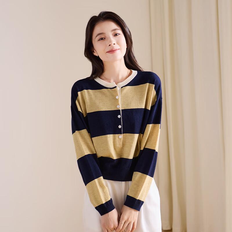 SOFSIL Women s Striped Knit Top L