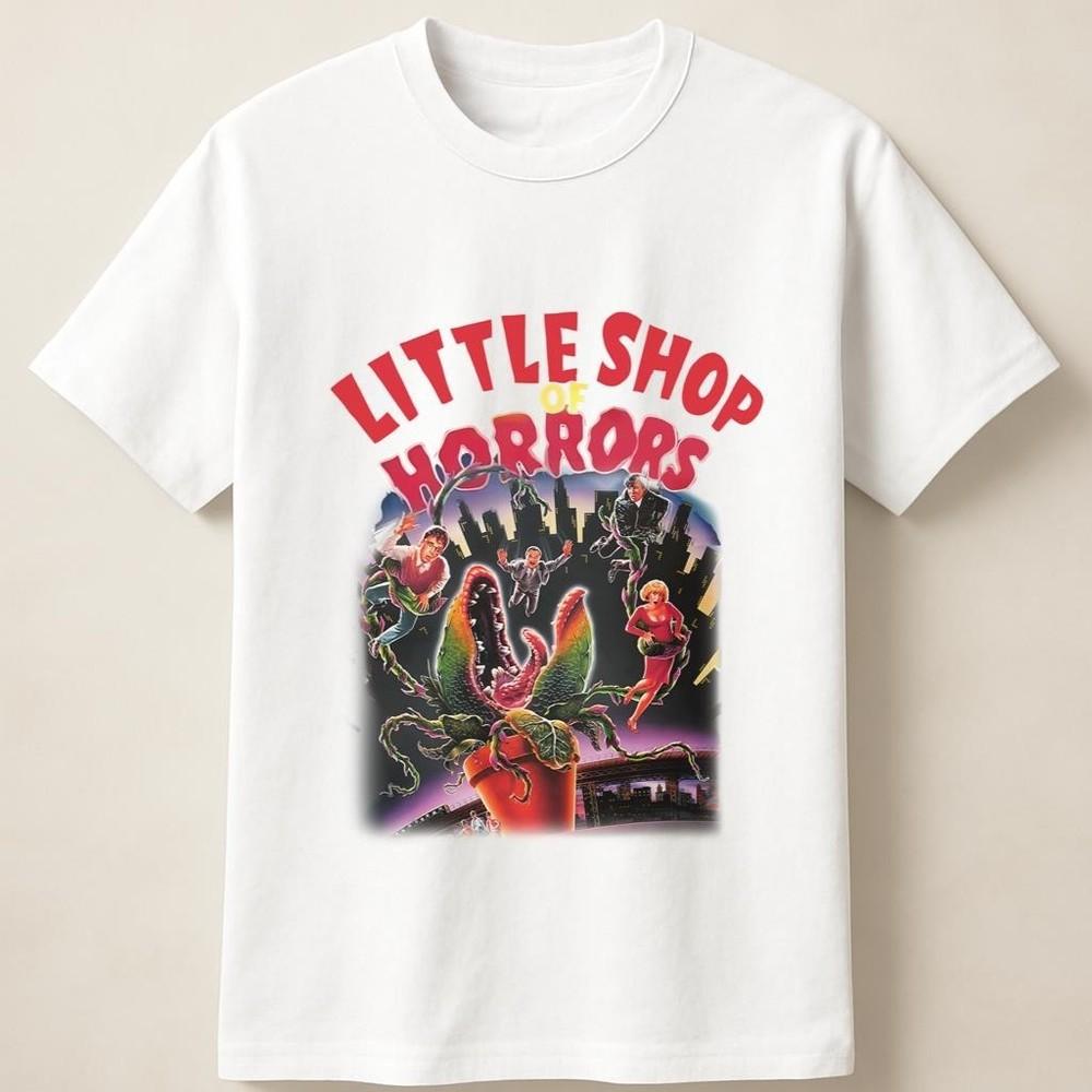 Little Shop of Horrors Vintage Theater Fan Collage Design Unisex T Shirt Unisex T-Shirt XXXL
