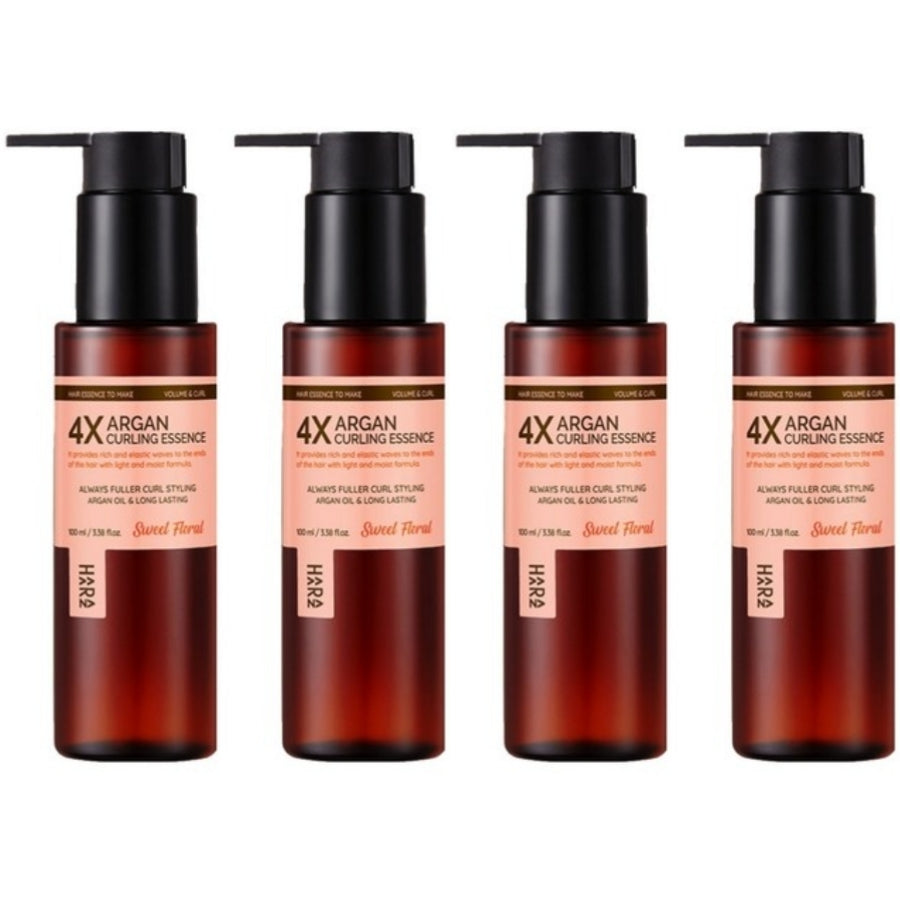HAARAZ 4X Argan Curling Hair Essence Sweet Floral Scent 100ml*2Pcs/4Pcs