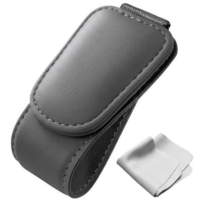 GOKEI Car Sunglasses Magnetic Magnetic Leather Eyeglasses Sunglasses Magnetic Sun Stylish Compact Car Simple and 1 Piece Holder, Hook, Storage,