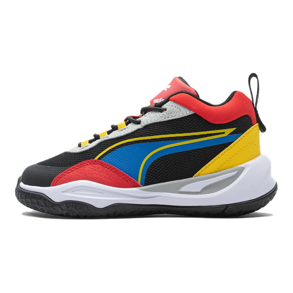 

Puma Playmaker AC PS Удобная спортивная обувь Прочная Дышащая Низкий верх Повседневная обувь Детские кроссовки Черный Синий 387354-07 28