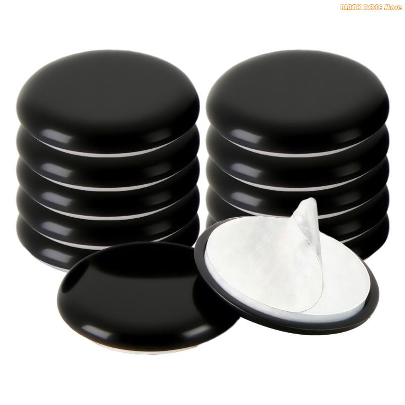 K1AE 25mm Thick Furniture Pad Auto Adhesive Not Slip Protectors Upgrades 12pcs for Hard Floor Defense & Quiet Gliding