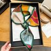 Fashion new cross small silk scarf women's headband Korean version spring, autumn and summer professional scarf small scarf square scarf headband