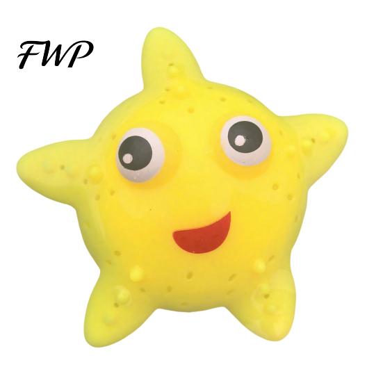 Soft Water Toys For Kids Starfish Squirter for TPR Bath Pool Toy Cute Marine Animal Reusable Shape Squeeze to Spray Fun Summer Beach Shower