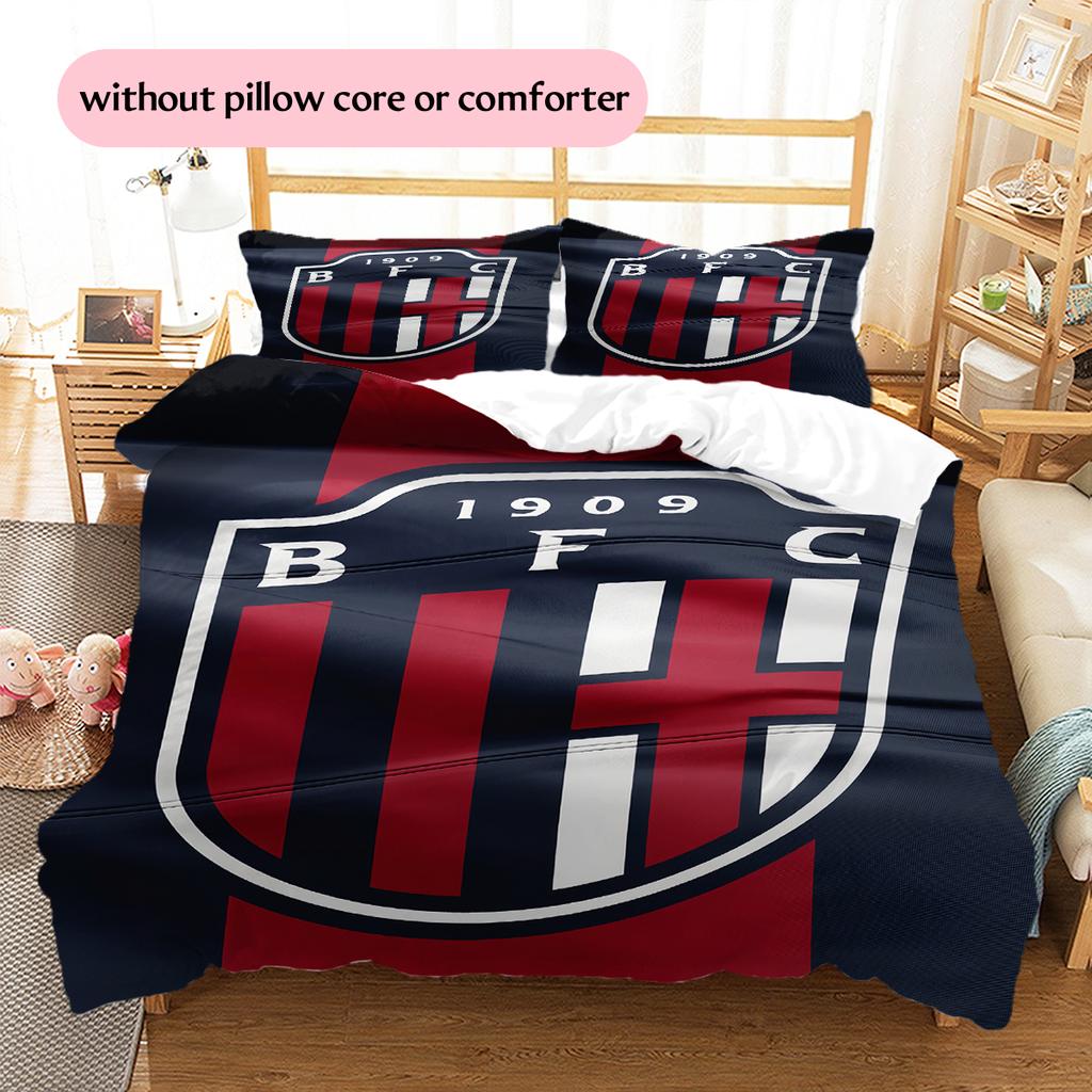 Bologna FC 1909 Pattern Bedding Home Decoration Birthday & Festival Gift (1 * duvet cover + 2 * pillowcase, without core)