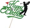 Topper Torta Buon Compleanno Golf Pallina da Golf Giocatore Decorazioni Torta Glitter Topper Torta Buon Compleanno Sportivo Decorazioni Festa a Tema