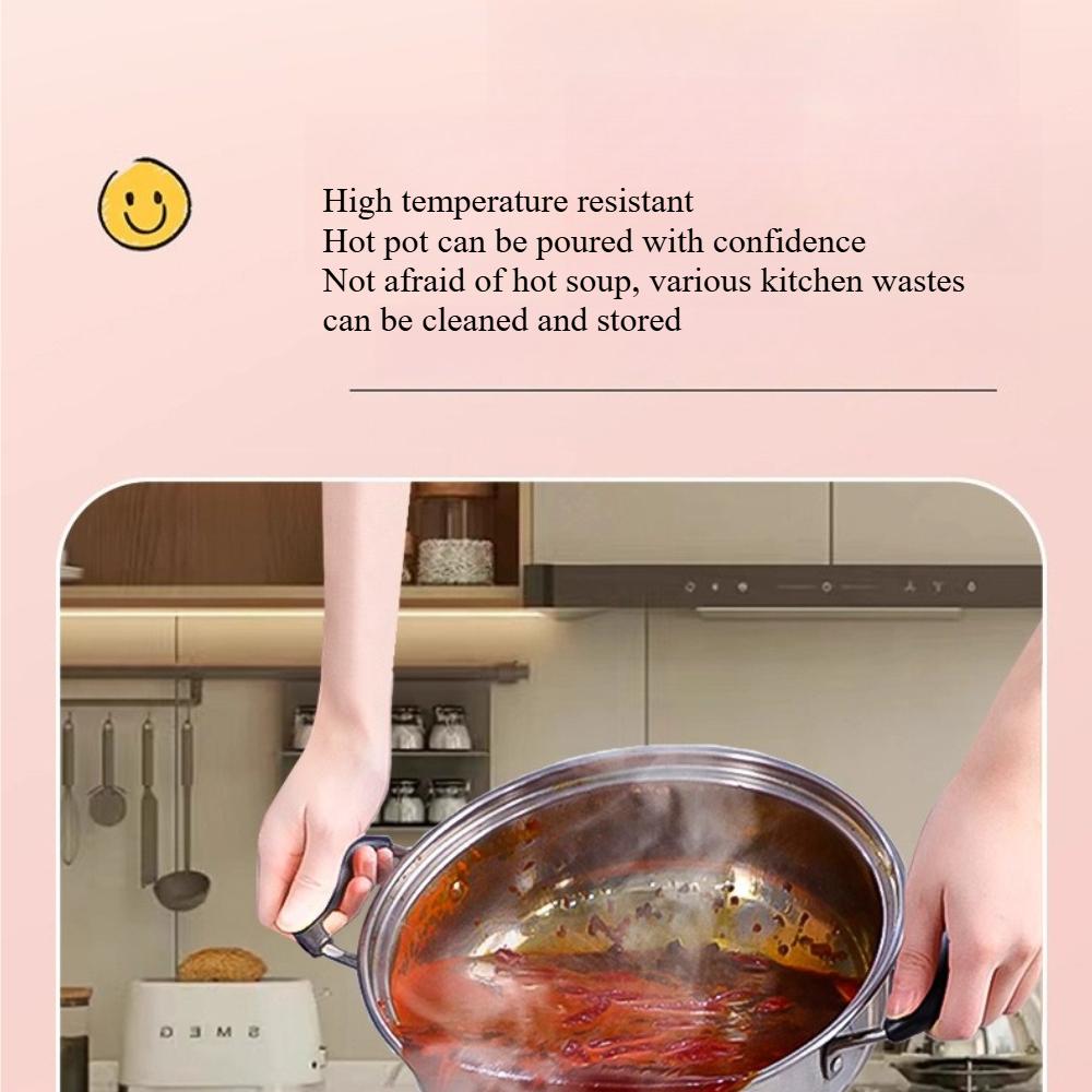 New Tear-Resistant Drawstring Garbage Bags Thickened Plastic Handheld for Kitchen/Dorm/Bathroom Home Use RQSL-WM-0066-51