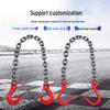 Heavy Duty Manganese Steel Lifting Chain Sling with Big Opening Hooks