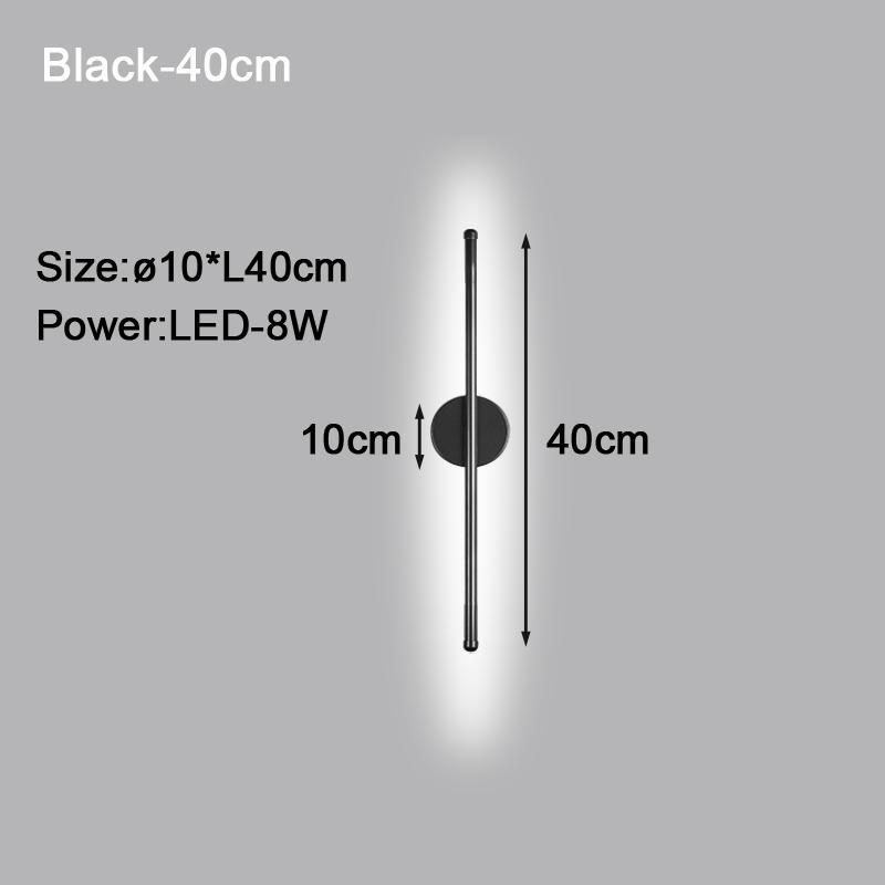

Минималистский длинный светодиодный настенный светильник, настенные лампы, декор для дивана, коридора, светодиодный настенный светильник для спальни, прикроватный светильник Cool White 6500K
