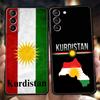 Kürt Bayrağı Telefon Kılıfı Samsung Galaxy S25 Edge S24 S23 S22 Ultra S20 S21 FE 5G S10 S9 Plus S10E İçin Yumuşak Kapak