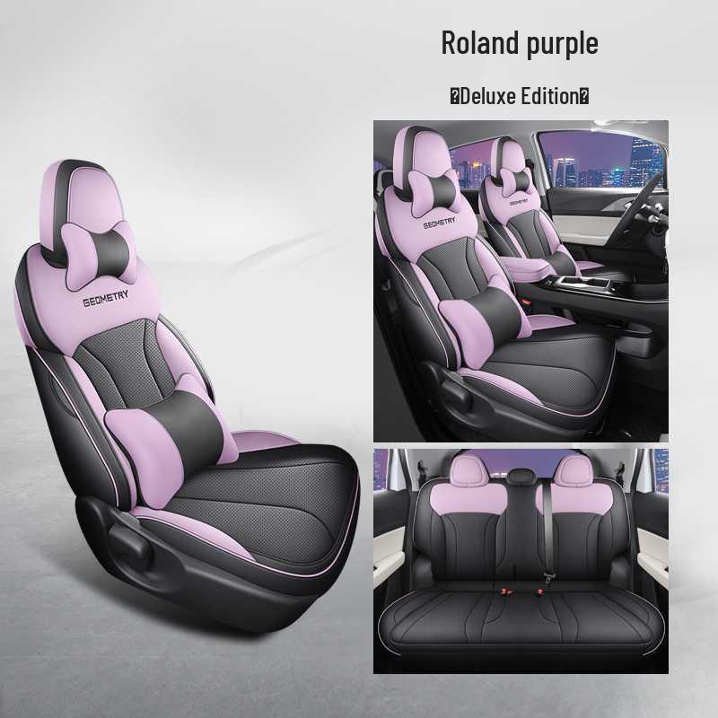 Jihe E Pokrowiec na siedzenie samochodowe Firefly Pełne pokrycie Uniwersalny - Specjalna skórzana poduszka na cztery pory roku