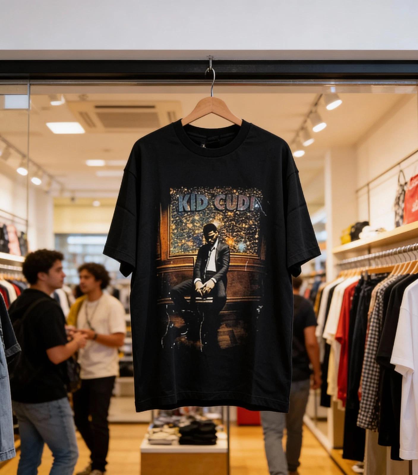 Rare Kid Cudi Man on the Moon All Over T-shirt S to 5XL S