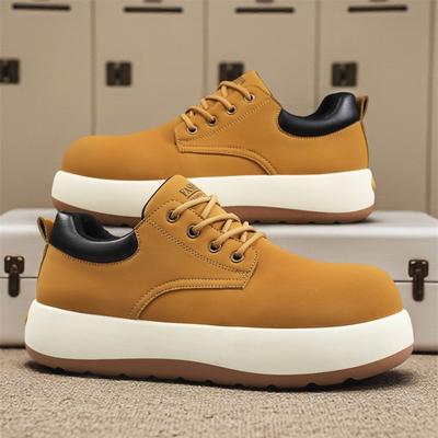 Hässlich süß großer Kopf Martin Schuhe Herbst und Winter lässige Lederschuhe Plateau höhenverstellende Schuhe Lederschuhe